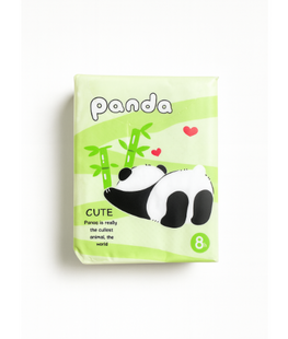 Салфетки сухие детские &laquo;Cute Panda&raquo; без запаха, трехслойные, 8шт. 0775 фото