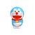 Сквиш игрушка-антстресс Doraemon (Дораемон) голубой, пенополиуретан, 8х4 см 0143 фото