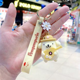 Брелок Pompompurin "Hello Kitty" (Помпомпурин) с гитарой жёлтый 099 фото