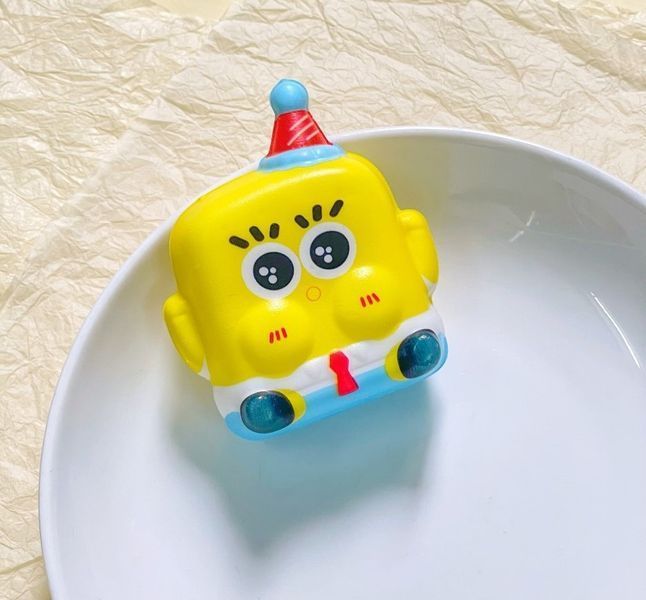 Сквиш Спанч Боб &laquo;Sponge Bob Square Pants&raquo; (Спанч Боб) голубой, пенополиуретан, 8х5 см 0148 фото