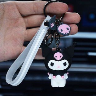 Брелок Kuromi "Hello Kitty" (Куромі "Хелло Кітті") чорний 031 фото