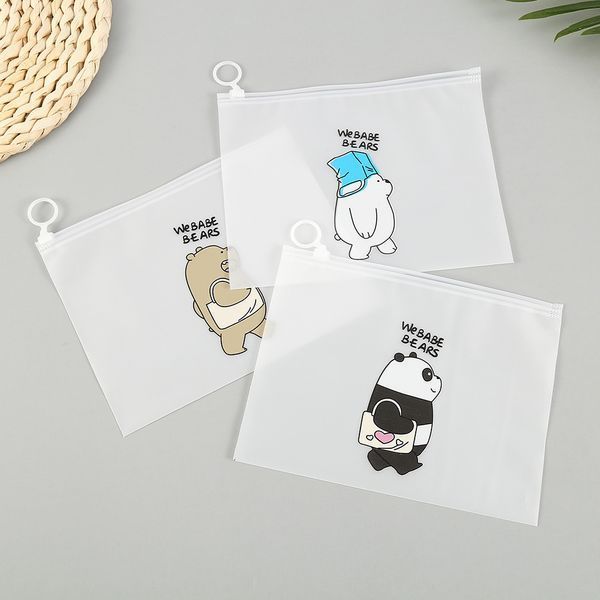 Папка прозора, пенал, косметичка, з бігунком А5 Pan Pan "We Bare Bears" ( Пан Пам &laquo;Ми звичайні ведмеді&raquo;) 0589 фото
