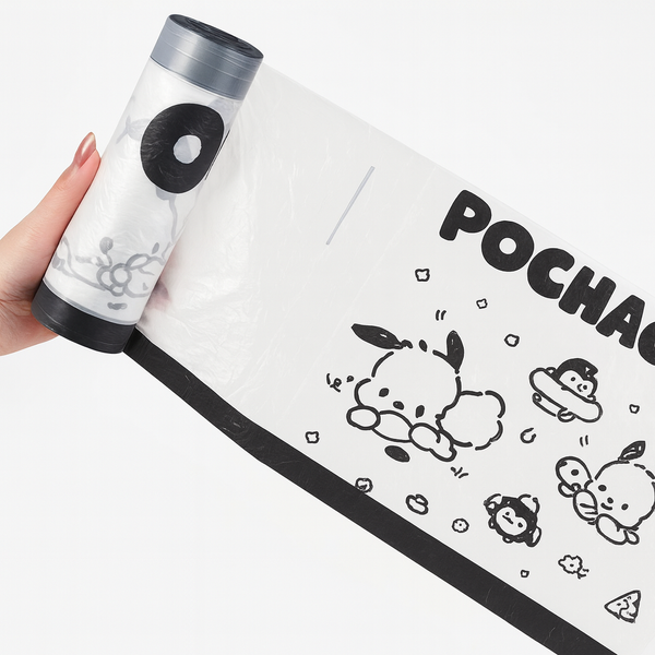 Пакеты для мусора Cat с завязками, 15 л, 45&times;50 см, HDPE, черный, рулон 0686 фото