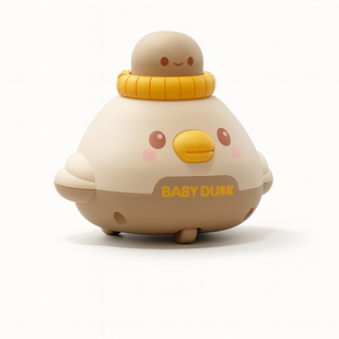Механічна іграшка-машинка "Baby Duck", натискний механізм Press&Go, ABS-пластик, 7&times;6 см, бежевий 0752 фото