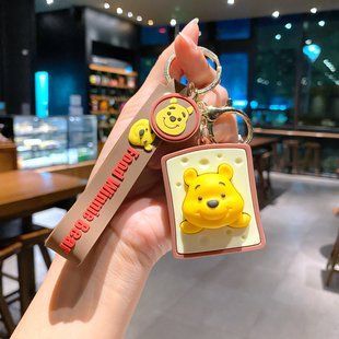 Брелок Winnie the Pooh "Disney" (Вінні Пух "Дісней" скибка хліба) жовтий 0105 фото