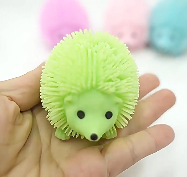 Игрушка-антистресс Ежик &laquo;GlowPop&raquo; с подсветкой, зеленый, силикон, 6&times;6 см 0206 фото