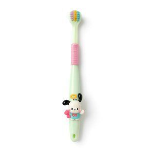Зубна щітка "YaLina" тристороння дитяча з фігуркою Почако Sanrio &laquo;Hello Kitty&raquo; зелений 0552 фото