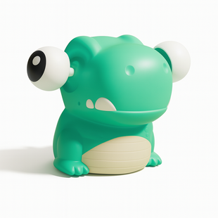 Игрушка-антистресс с выпуклыми глазами Тиранозавр дино &laquo;Squeeze Pop Up Eyes&raquo;, зеленый, резина/силикон, 6&times;8 см 0259 фото