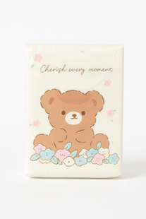 Серветки сухі дитячі Cute Bear, без запаху, тришарові, 8шт. 0799 фото