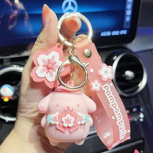 Брелок Pompompurin "Hello Kitty" Sakura (Помпомпурін "Хелло Кітті" Сакура) рожевий 058 фото