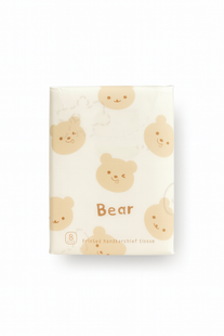 Серветки сухі дитячі з малюнком &ldquo;Сute Bear&rdquo; без запаху, тришарові, 8шт. 0807 фото