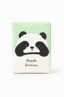 Серветки сухі дитячі з малюнком &ldquo;Panda arrives&rdquo; без запаху, тришарові, 8шт. 0811 фото