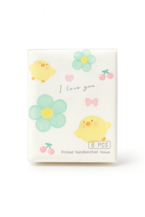 Серветки сухі дитячі з малюнком &ldquo;Duck Mood I love you&rdquo; без запаху, тришарові, 8шт. 0812 фото