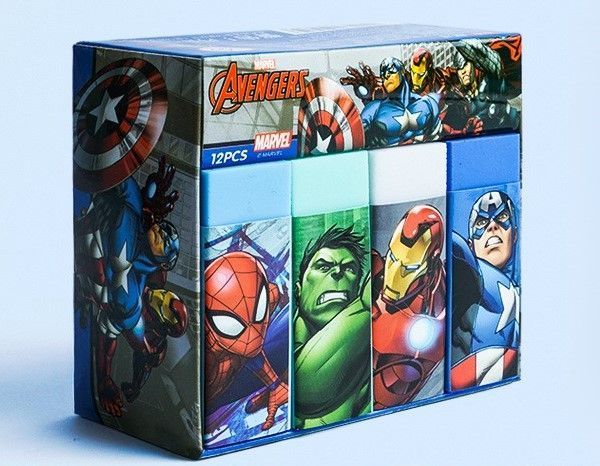 Ластик "Marvel" 5,5х2см голубой 0480 фото