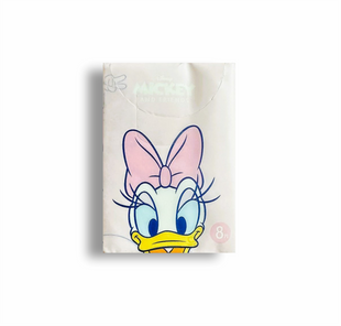 Серветки сухі дитячі з малюнком &ldquo;Daisy Duck Pink&rdquo; без запаху, тришарові, 8шт. 0822 фото